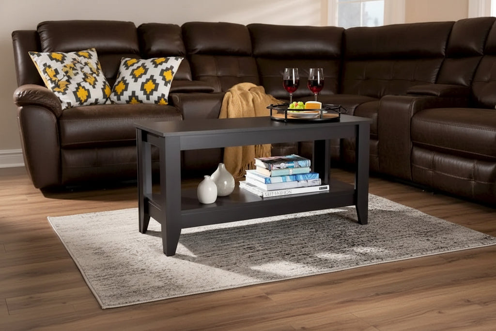 Copper Grove Leerdam Modern Rectangular Wenge-finished Wood Coffee Table