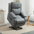 Fauteuil de salon releveur électrique, fauteuil inclinable électrique en cuir PU pour personnes âgées avec télécommande