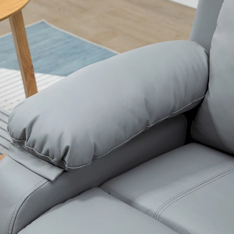 Fauteuil de salon releveur électrique, fauteuil inclinable électrique en cuir PU pour personnes âgées avec télécommande