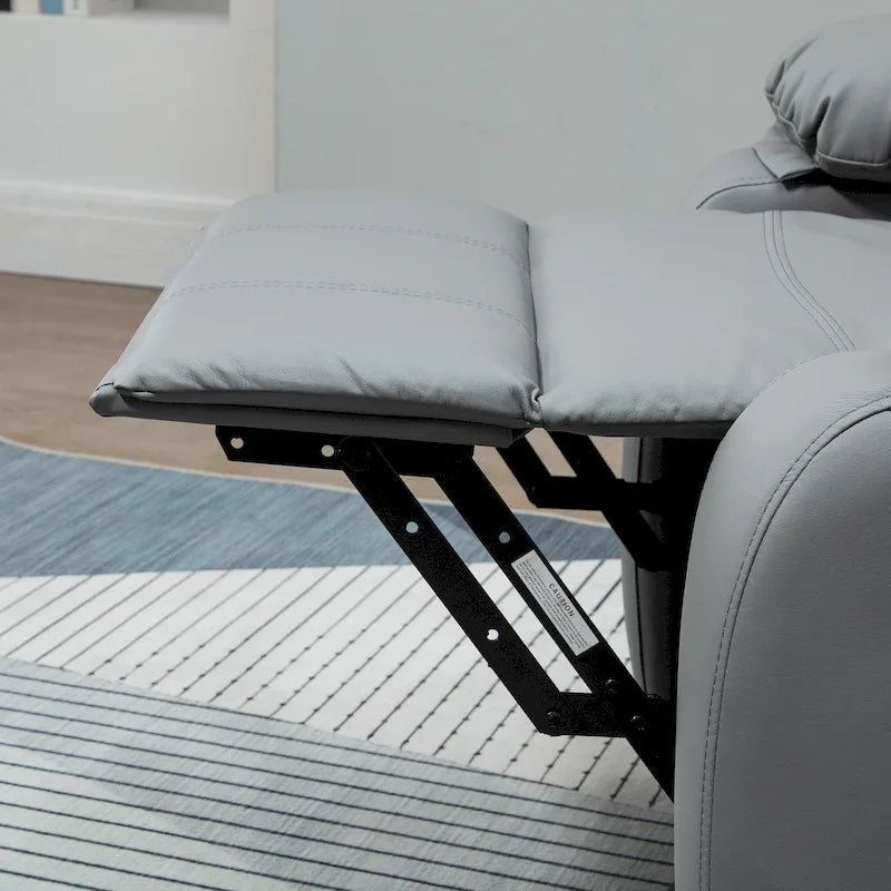 Fauteuil de salon releveur électrique, fauteuil inclinable électrique en cuir PU pour personnes âgées avec télécommande