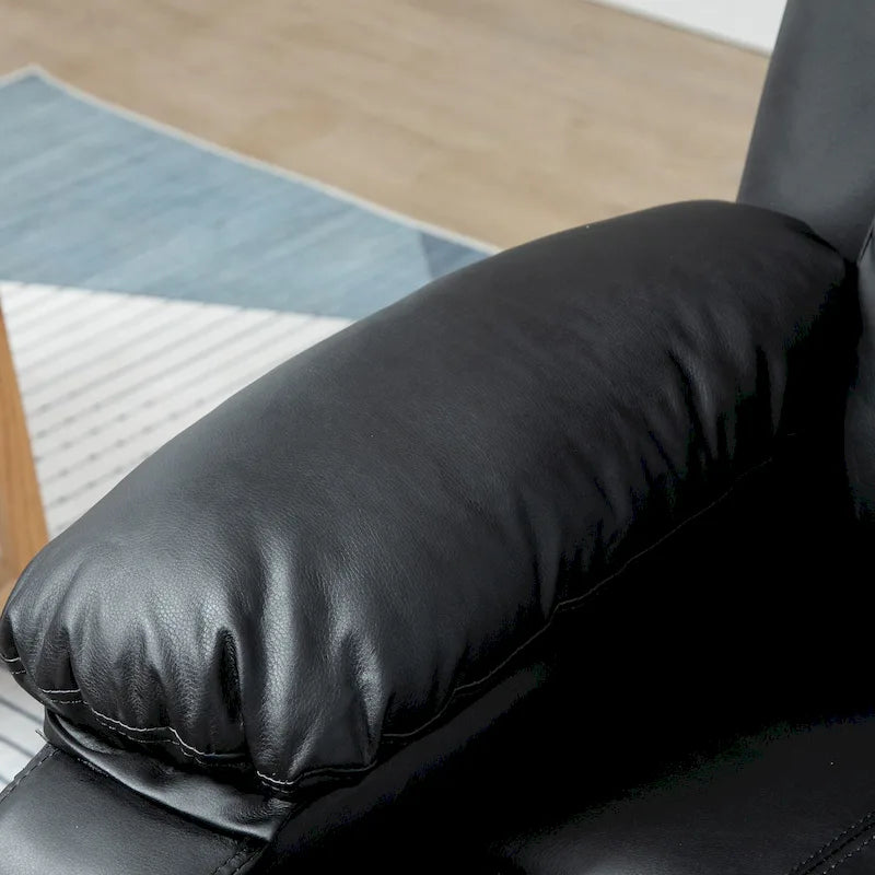 Fauteuil de salon releveur électrique, fauteuil inclinable électrique en cuir PU pour personnes âgées avec télécommande