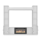 Meuble TV avec cheminée encastrable – Meuble multimédia élégant