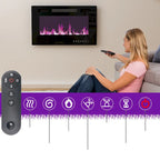 Meuble TV avec cheminée encastrable – Meuble multimédia élégant