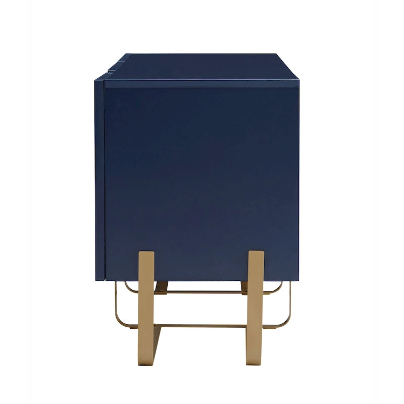 Meuble TV de rangement à 3 portes de 60 pouces par