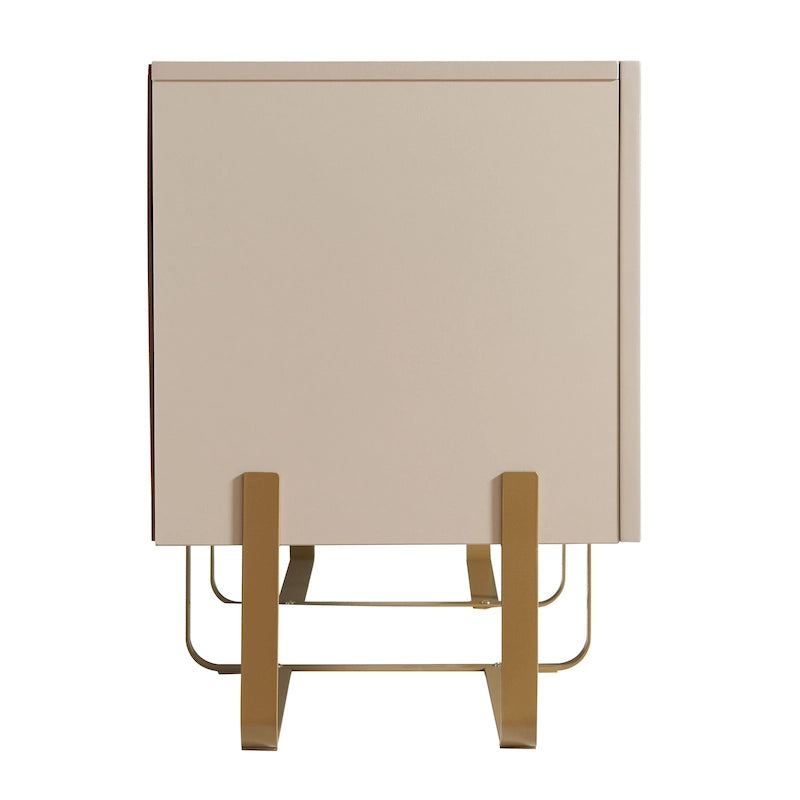 Meuble TV de rangement à 3 portes de 60 pouces par