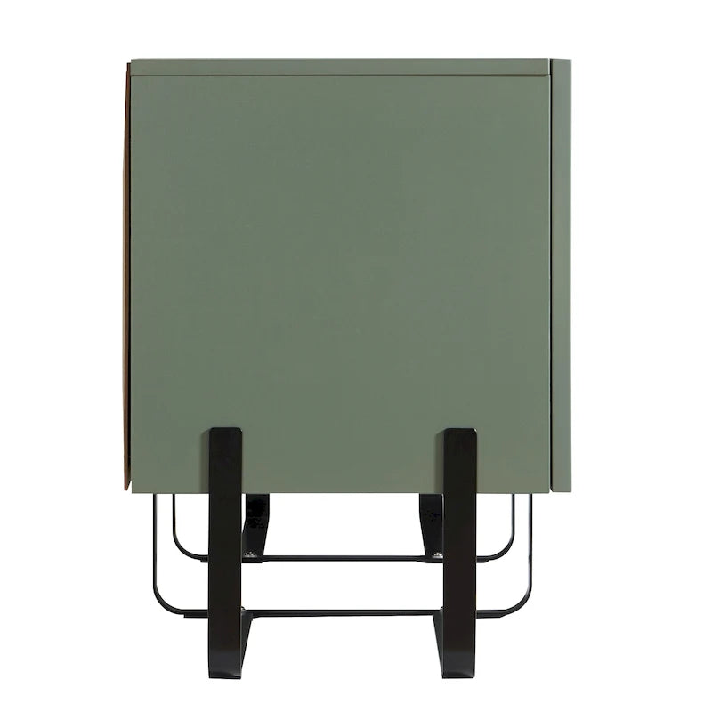 Meuble TV de rangement à 3 portes de 60 pouces par