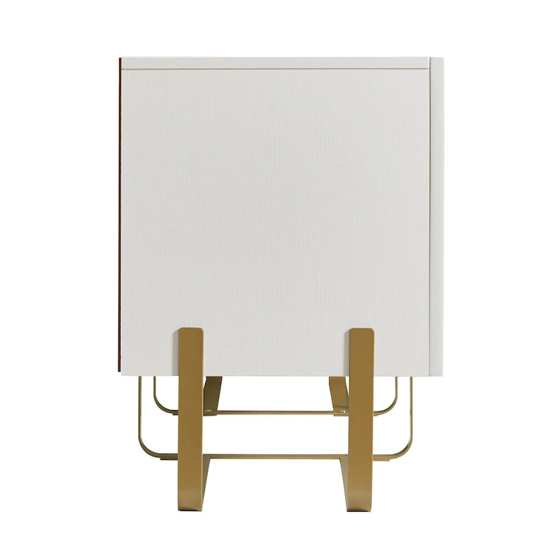 Meuble TV de rangement à 3 portes de 60 pouces par