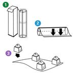 Nouveaux Tapis de Protection de Chaise de Bureau Transparents Cloutés en PVC Tendance