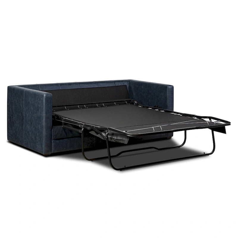 Canapé-lit convertible extractible en cuir 82 - Cuir véritable pleine fleur italien