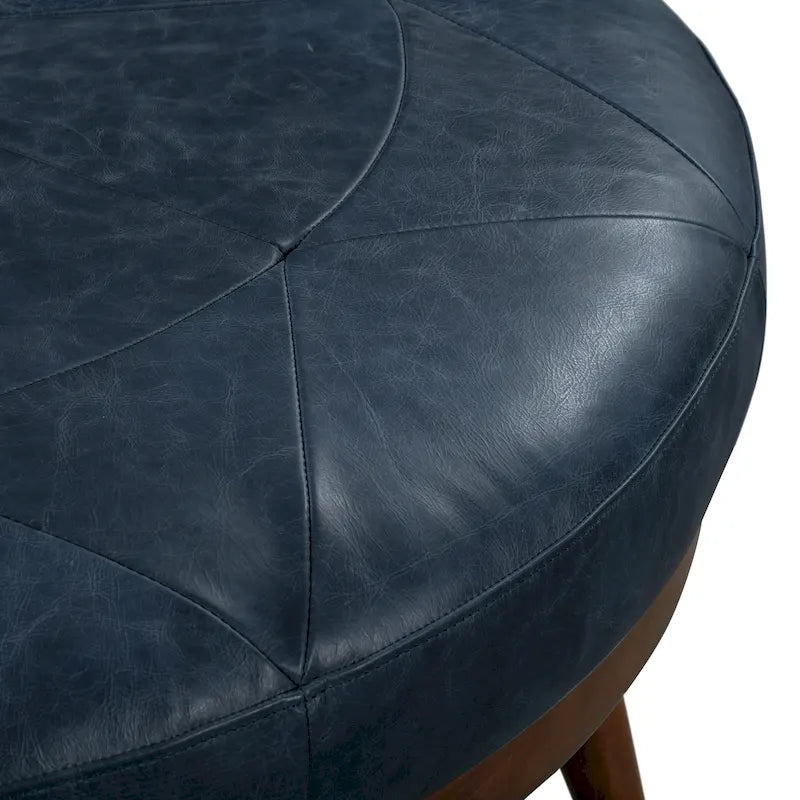 Ottoman - Cuir véritable italien pleine fleur