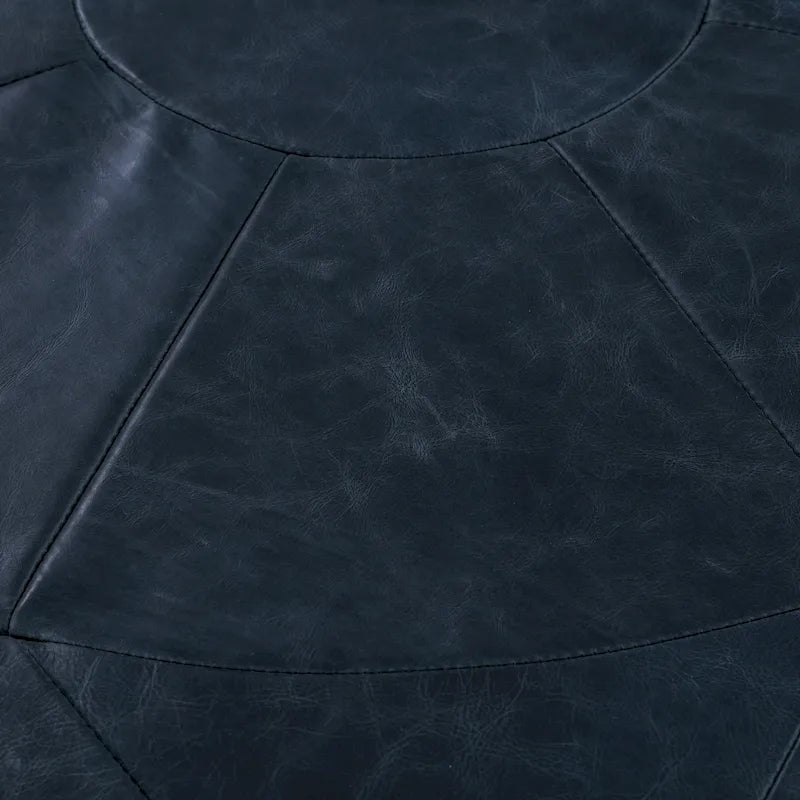 Ottoman - Cuir véritable italien pleine fleur