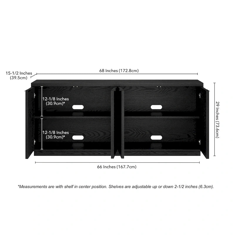Table de buffet rectangulaire de 68 po de large - 68 po de large
